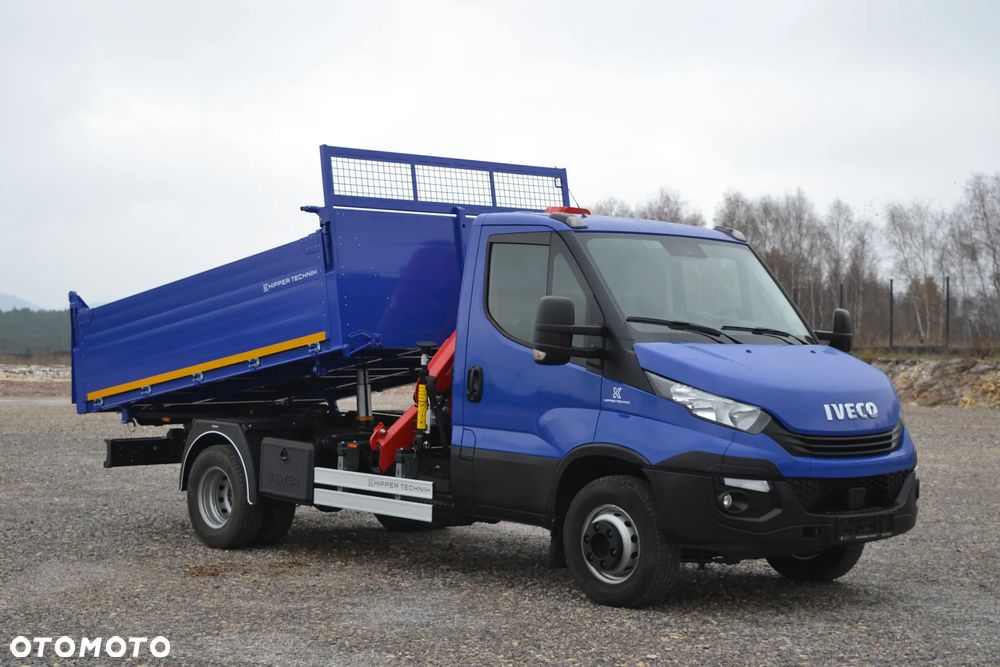 Iveco 72-180 72C18 Nowy 3-stronny WYWROT Kiper Wywrotka Żuraw HDS HC 45A2 SALON PL - 12