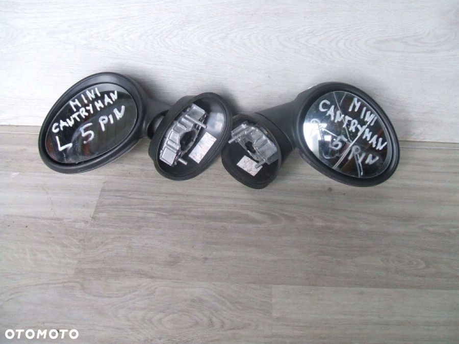 MINI COUNTRYMAN R60 LUSTERKO lewe 5 pinów prawe 5 pin CHROM EUROPA - 2