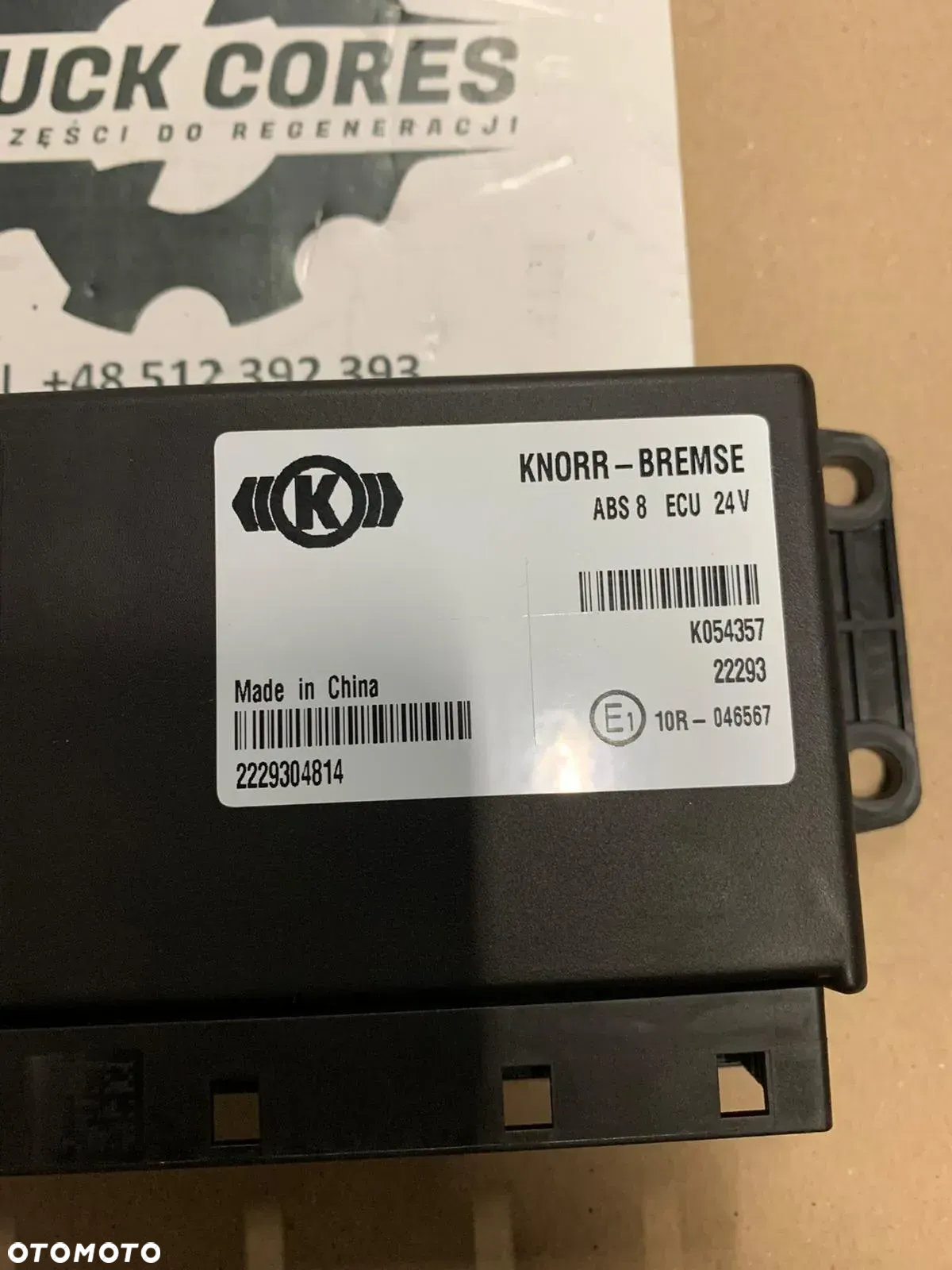 Nowy Sterownik ECU ABS 8 Knorr-Bremse K054357 / 2229304814 24 V - 2