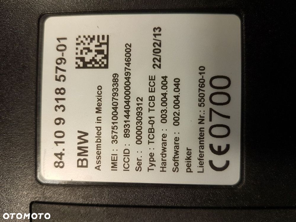 MODUŁ ELEKTRONICZNY 8410931857901   BMW M6 F06 - 8