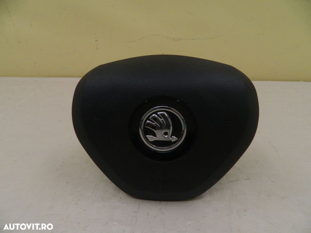 Airbag volan Skoda Octavia 3 / Rapid / Fabia 3 / Superb 2 facelift / Superb 3 / Scala, 2012, 2013, 2014, 2015, 2016, 2017, 2018, 2019, cod origine 3T0880201G. - 1