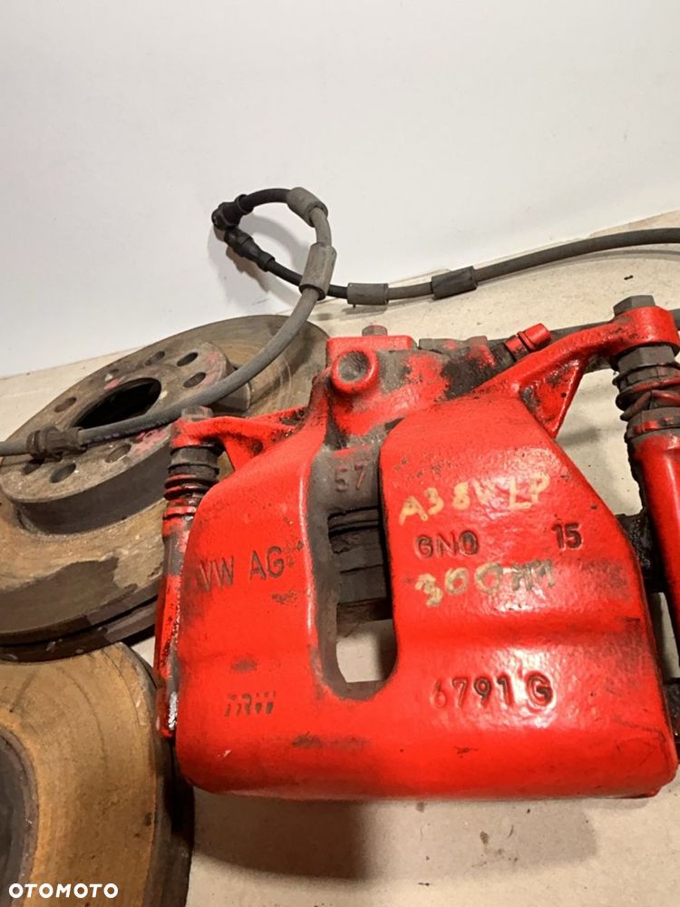 HAMULCE ZACISKI JARZMA TARCZE KOMPLET 300 MM 6792 G 6791 G LEWY PRAWY PRZÓD Audi A3 8V 0V4 - 3