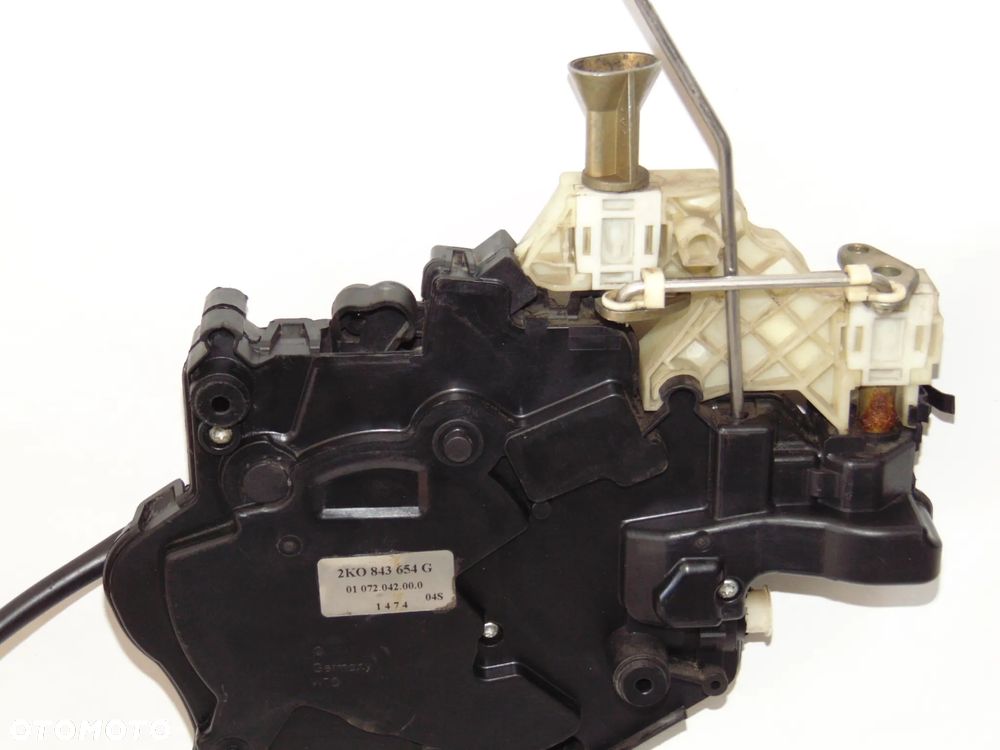 Zamek tylny prawy mechanizm zamka drzwi przesuwnych VW Caddy III 2K0843654G - 6