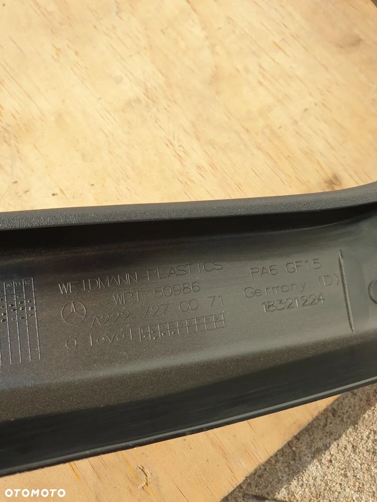 LISTWA ZGARNIAJĄCA PRZYSZYBOWA  LEWY LEWA  PRZÓD TYŁ MERCEDES S KLASA  W222 A2226730165 A22267303 USZCZELKA DRZWI - 30