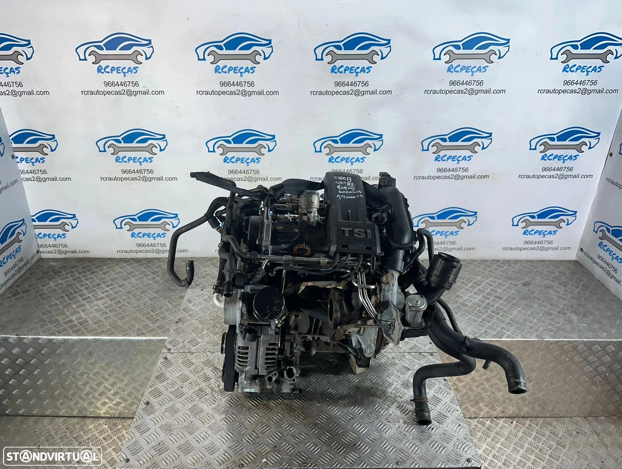 .Motor Completo CBZ CBZB VW Volkswagen Audi Seat Skoda 1.2TSI 105cv - 6
