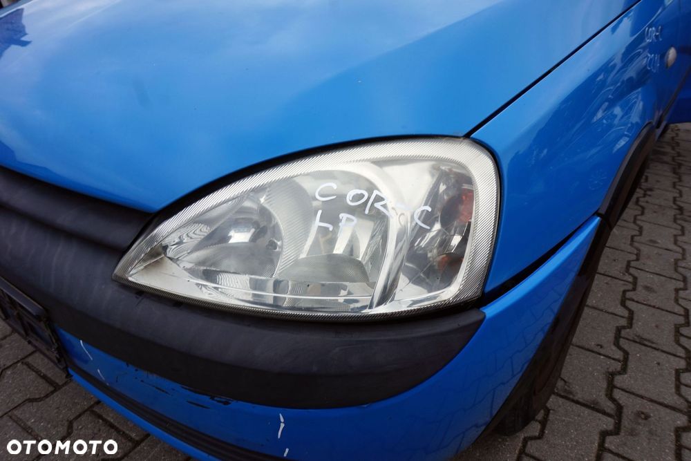 MASKA ZDERZAK BŁOTNIKI LAMPY CORSA C III Z20A  OPEL 1999-2003 NIEBIESKI PRZÓD KOMPLETNY - 25