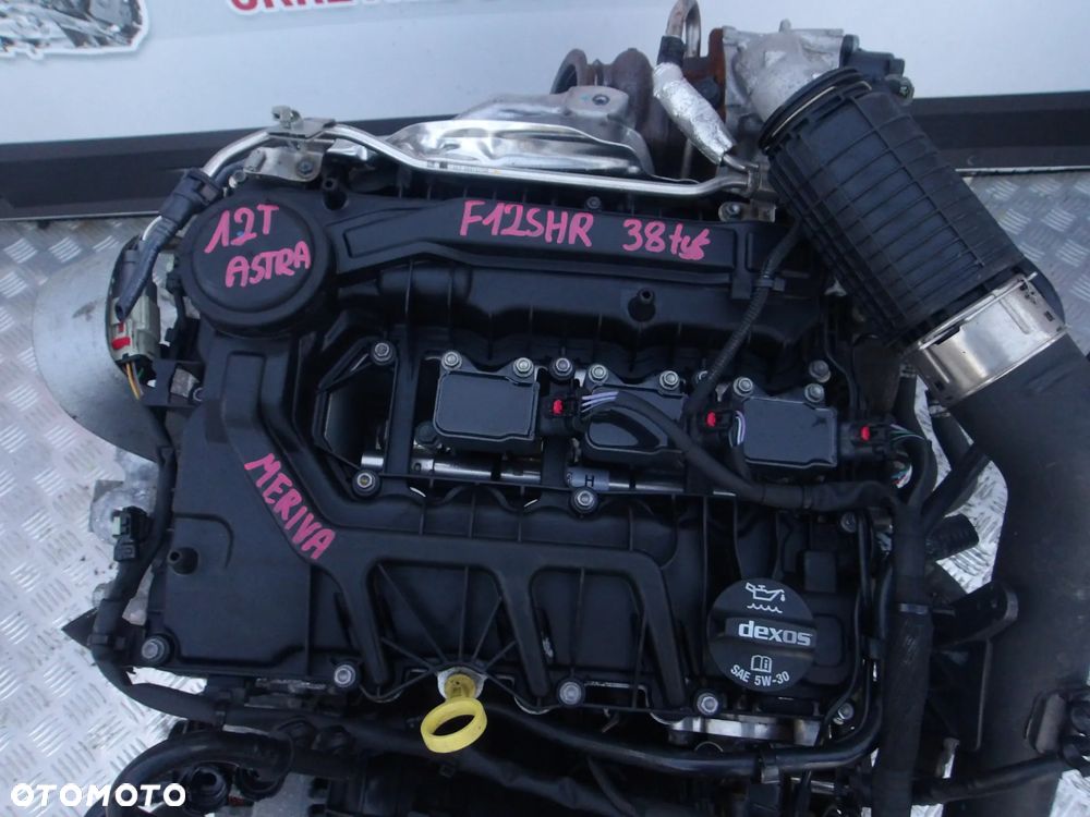 SILNIK KOMPLETNY OPEL ASTRA MERIVA 1.2 TURBO 145KM F12SHR 38 TYS LUZ NA WALE - 2