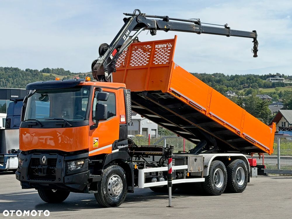 Renault C 430 * WYWROTKA 6,45 m * HIAB 144 BS - 3 HIDUO + PILOT / 6x4 - 2