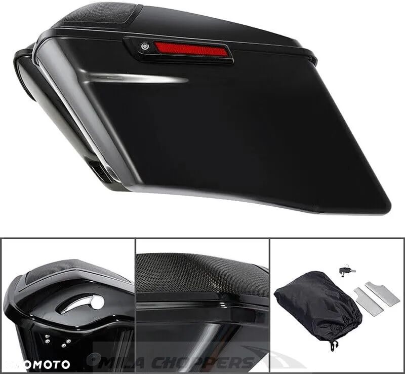 Kufry Harley Davidson Touring 94-13 komplet czarne okucia - 2