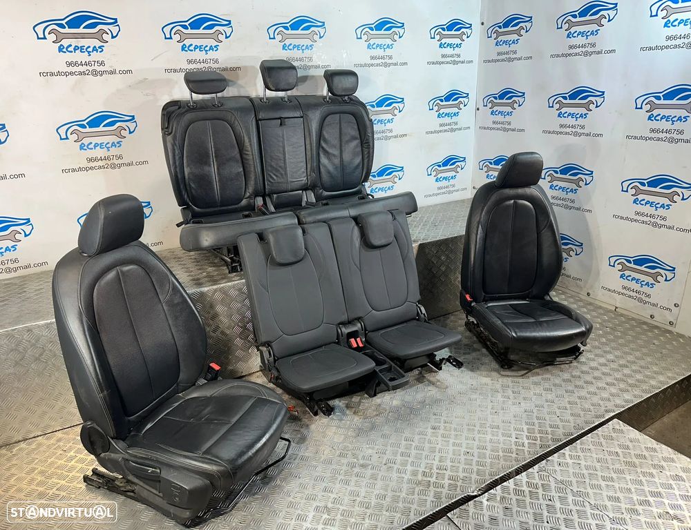 Conjunto Bancos 7 Lugares Pele Originais BMW Serie 2 Gran Tourer 218D F46 2012 - 2021 - 3