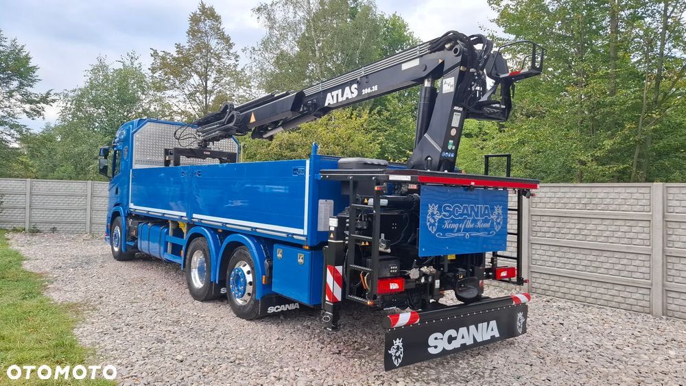 Scania ''S''  G 450* 6x2*+DŻWIG KRAN HDS ATLAS 206.3VE  WYSÓW 11,2m * Sterowanie Radiowe* ROTATOR* CHWYTAK do PALET* Skrzynia 6.8m* 298000km - JAK NOWA* z NIEMIEC - 27