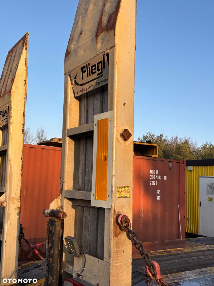 Fliegl DTS 300 DMC 30ton 2007r elektr najazdy 3 osie haki, balkon - 12