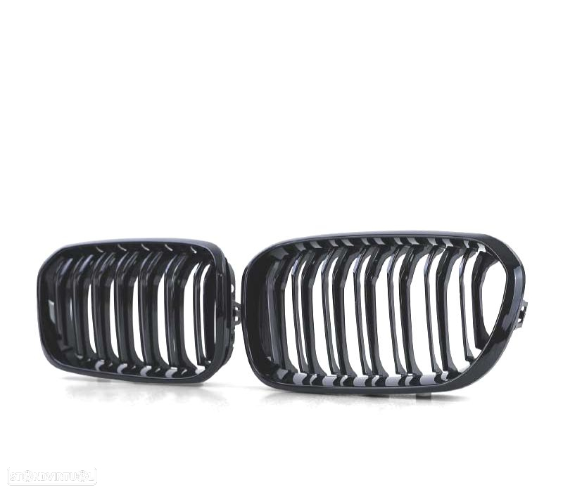 GRELHAS FRONTAIS BMW F20 F21 LCI 2015+ PACK M PRETO BRILHANTE - 3