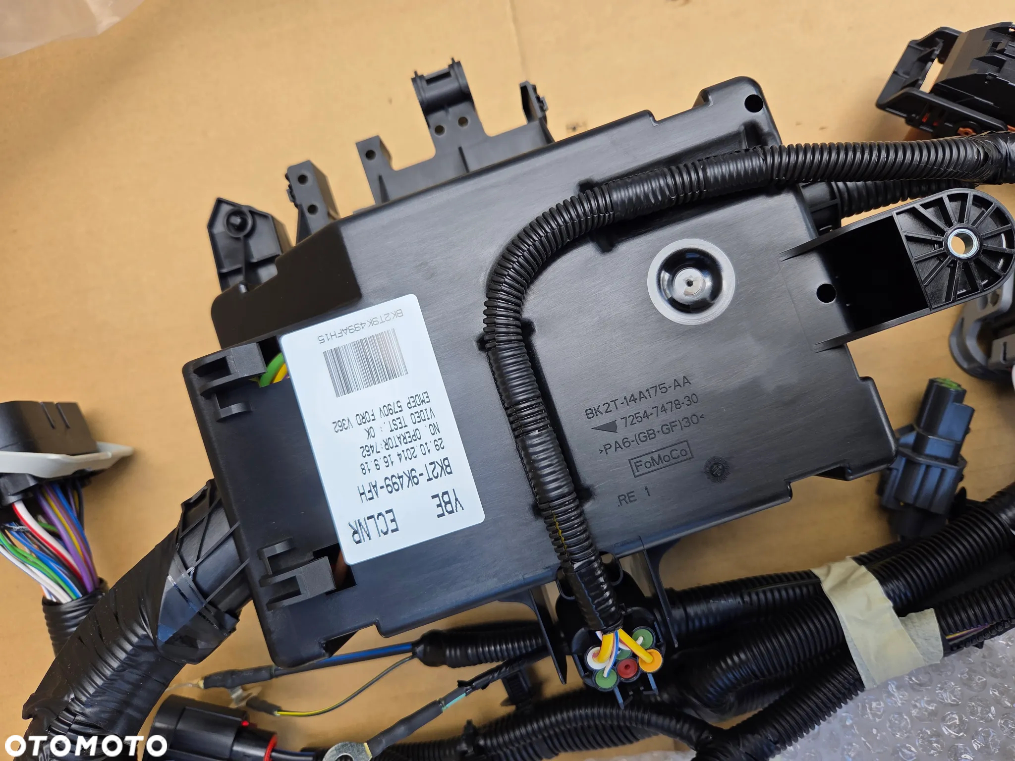 instalacja wiązka Ford Transit MK-8 Custom 1887620 BK2T-9K499-AFH BK2T-14A175-AA skrzynka bezpieczników BSI Exhaust Emission control - 7