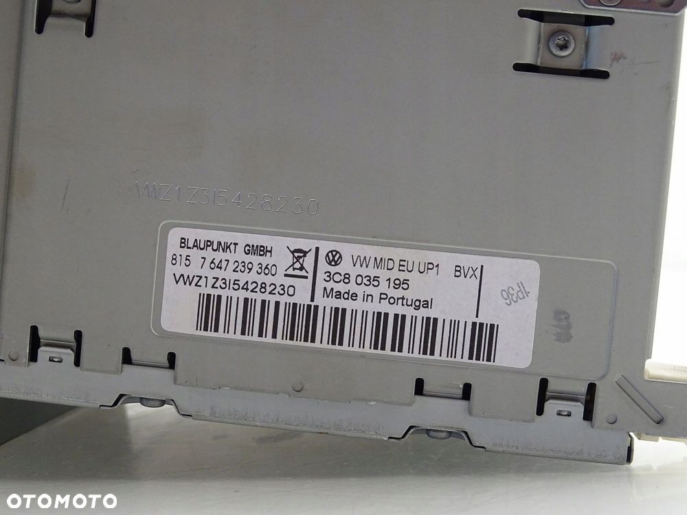 RADIO RADIOODTWARZACZ MULTI MULTIMEDIA CD VW SCIROCCO III 3 1K8 3C803195 - 3