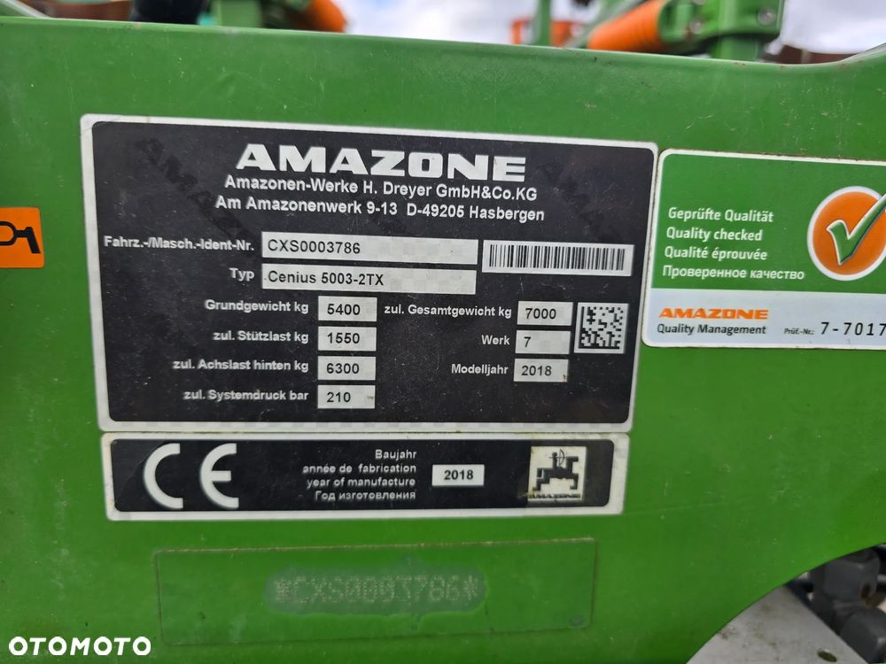 Amazone Cenius 5003 - 2TX - 8