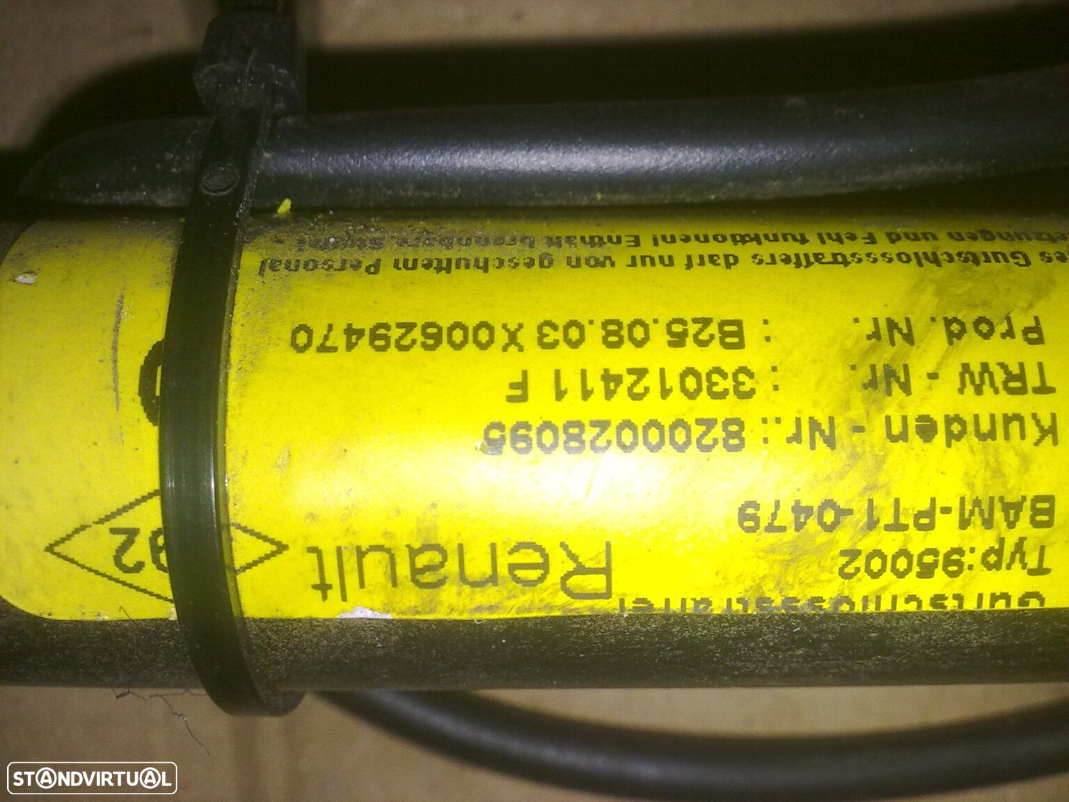 Pre-Tensor 8200028095 RENAULT KANGOO 2002 1.9DTI 80CV FD - 2