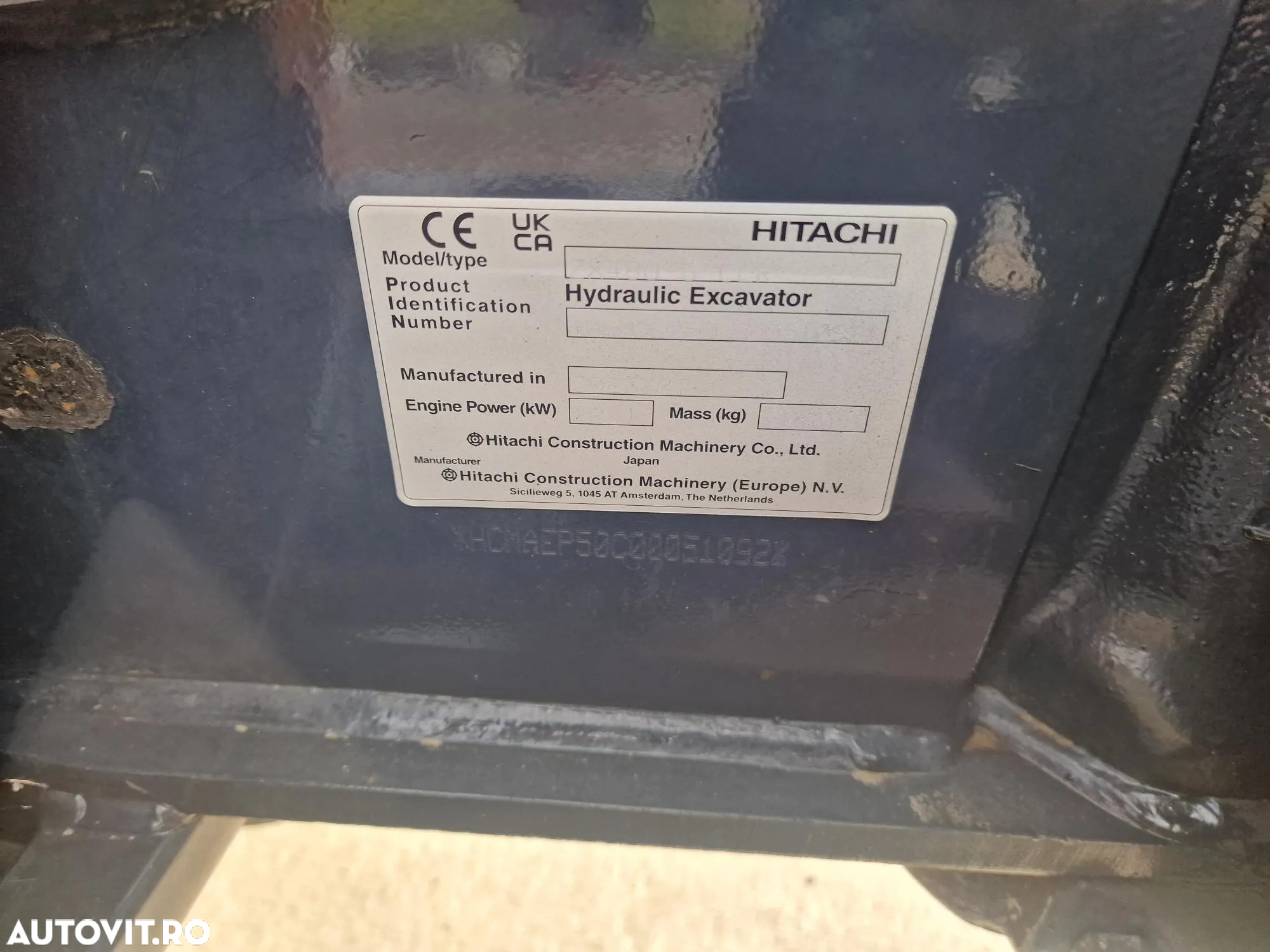 Hitachi ZX48, 5 TONE, 2023, 826h, CUPA NOUA,  44900 EUR+Tva, inst picon, senile 90% ok, computer de bord, produs in JAPONIA, CA SI NOU, posibilitate lkeasing 4 ani-PROMOTIE 44900 EUR+Tva - 18