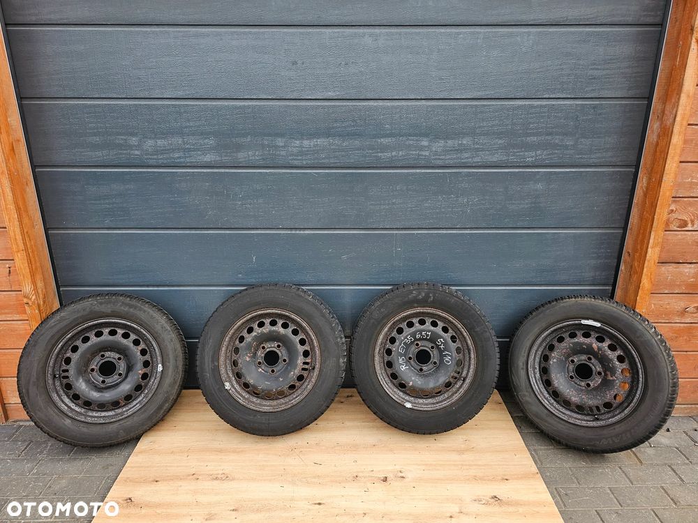 KOŁA FELGI STALOWE 15 OPONY ZIMOWE OPEL VECTRA C SIGNUM ASTRA H MERIVA B ZAFIRA A B 5x110 ET35 6,5J 195/65/15 - 1