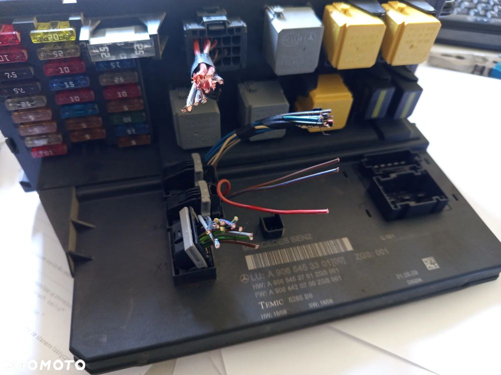 Sprinter 906 Crafter Kaseta BSI bezpieczników moduł sam A9065453301 - 1