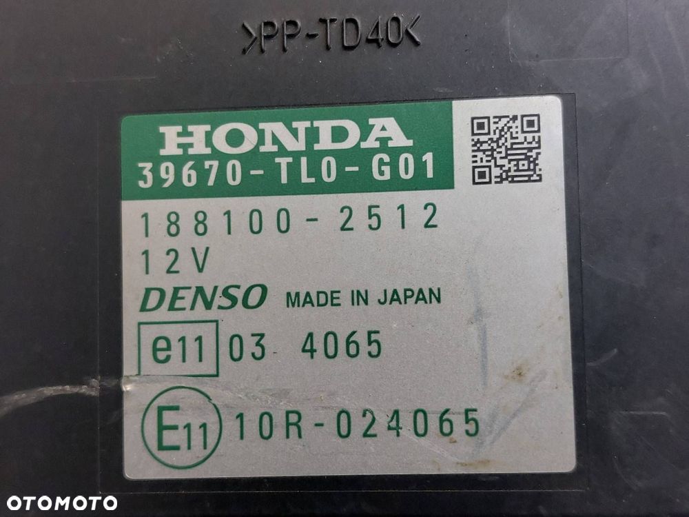 MODUŁ PARKOWANIA PDC MODUŁ ŚWIATEŁ HONDA ACCORD VIII 39670-TL0-G01 TL0-G01 - 2