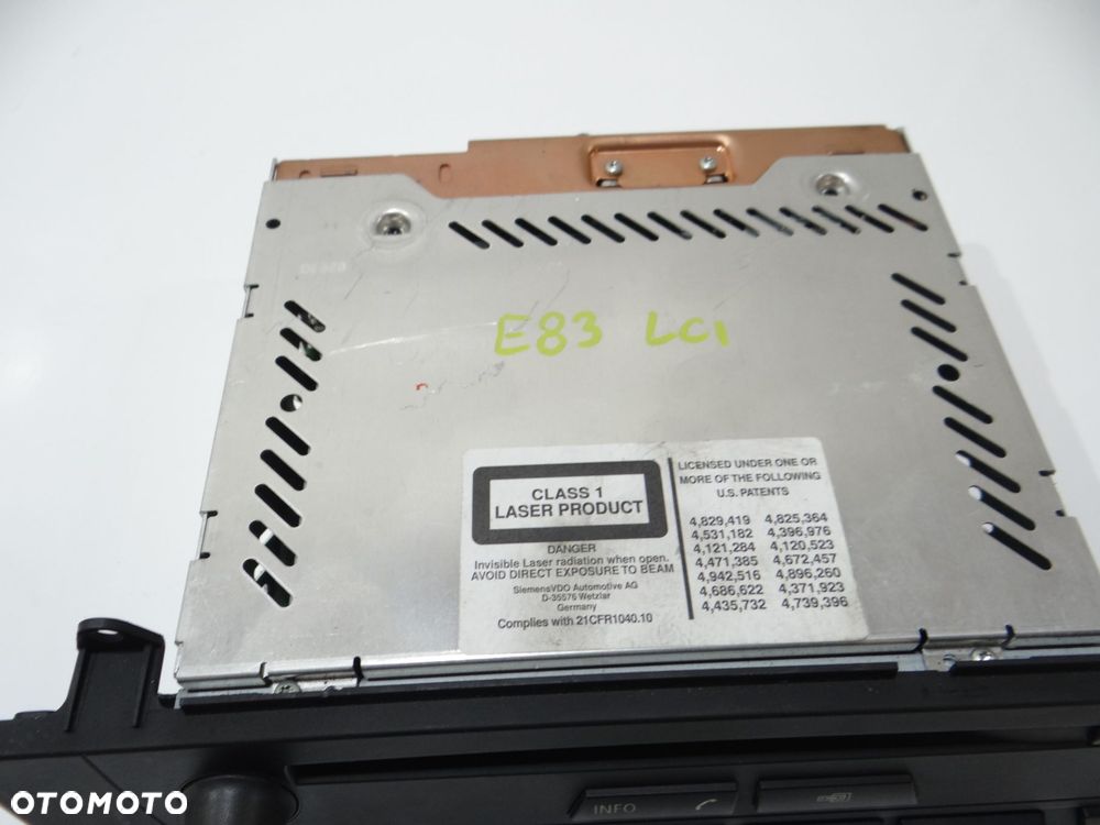 RADIO CD PROFESSIONAL BMW X3 E83 LCI 9146714 - 5