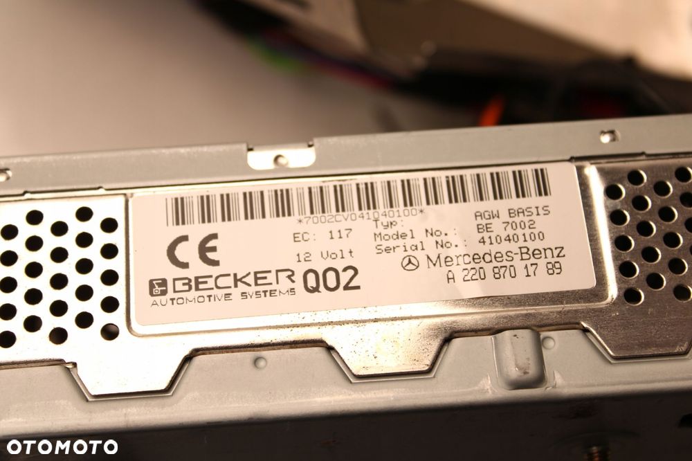 mercedes w220 98r- wzmacniacz dźwięku tuner audio becker a2208701789 - 4
