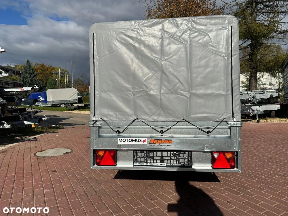 Neptun Przyczepa Neptun N7-263 PTW + stelaż i plandeka H80 cm 1 osiowa DMC 750kg HIT CENOWY - 10