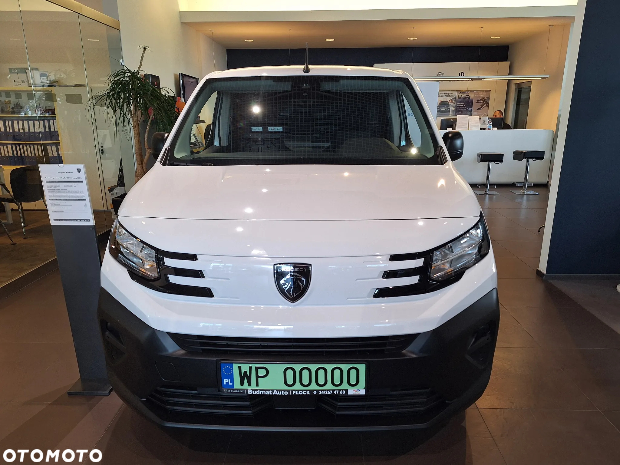 Peugeot Partner Furgon Long 750kg EV 136 KM. zasięg 330 km (akumulator 50 kWh) - 2