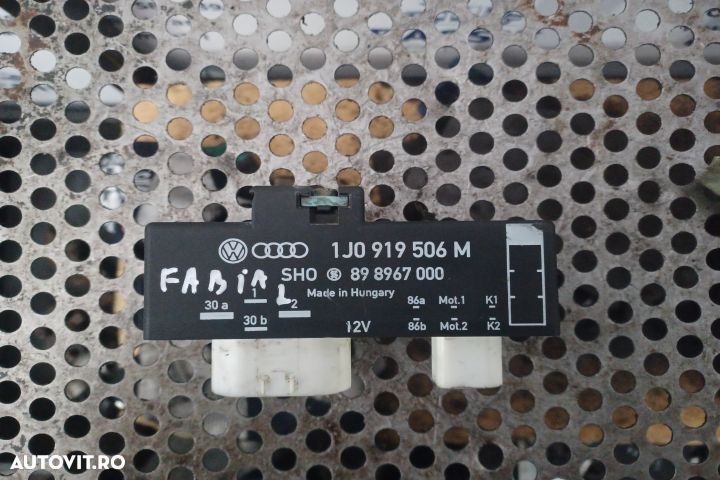 Releu ventilator 1J0919506M Skoda Fabia 5J  [din 2007 pana  2010] seria Hatchback 1.2 MT (70 hp) - 2
