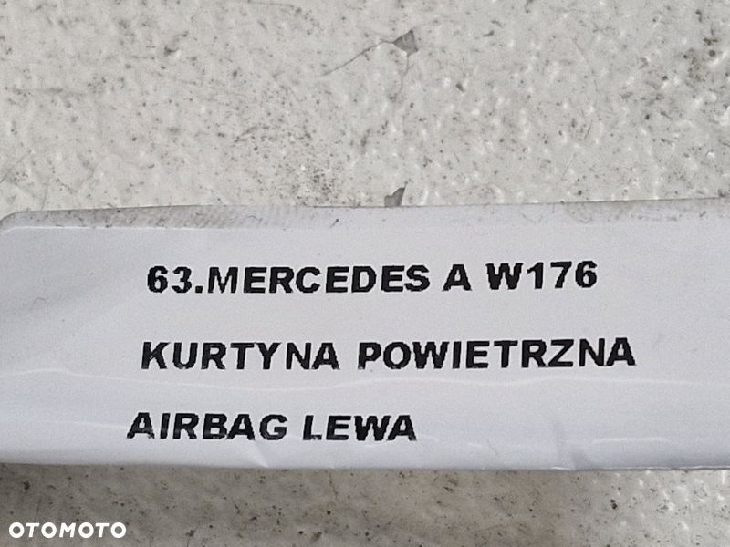 MERCEDES A W176 KURTYNA POWIETRZNA AIRBAG LEWA 1768600102 - 5