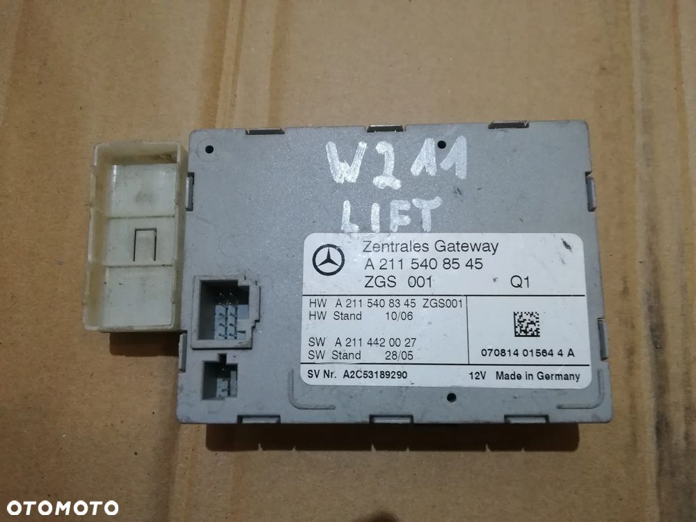 MODUŁ STEROWNIK GATEWAY MERCEDES W211 A2115408545 - 1