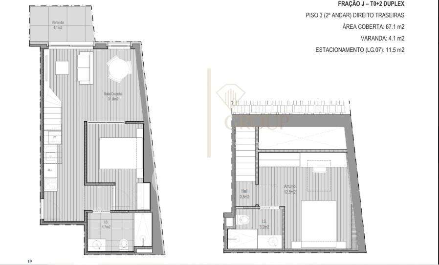 Apartamento T0+1 junto ao Campus Universitário da Asprela com varanda - Grande imagem: 3/7