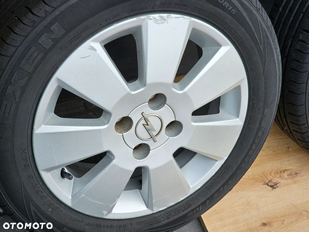KOŁA FELGI ALUMINIOWE OPONY LETNIE 15 CALI OPEL ASTRA G H MERIVA A CORSA C D 4X100 185/60/15 ET43 - 7