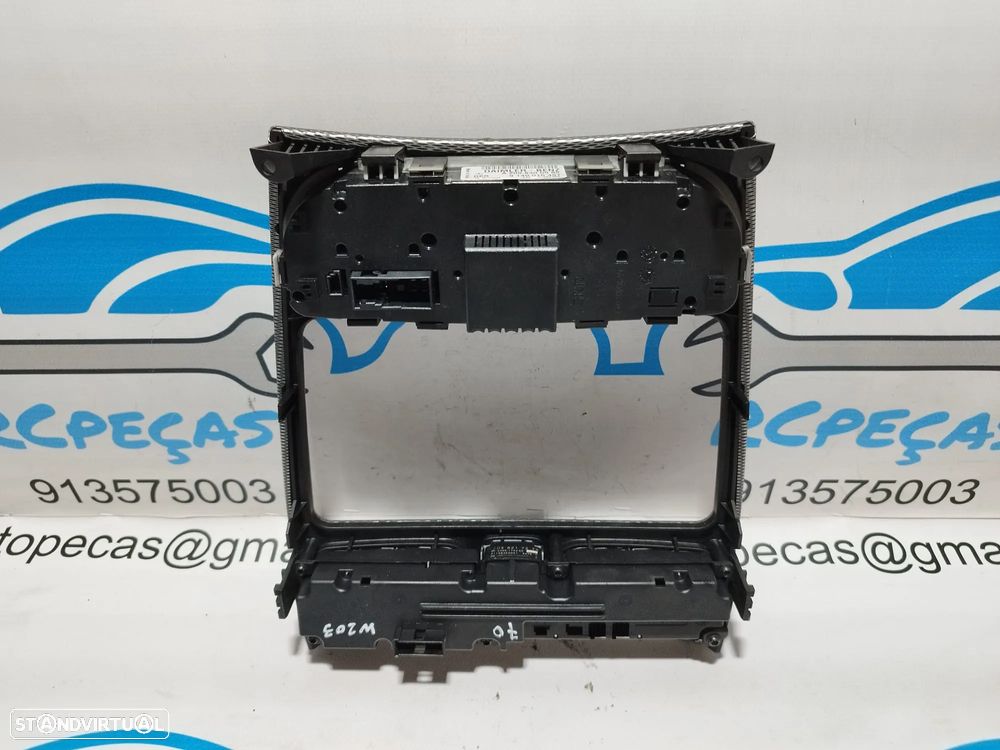 CONSOLA PAINEL CENTRAL FRENTE FRONTAL A/C 4 PISCAS DTC TRANCAR PORTAS MERCEDES W203 A2036804639 A2038219058 A2038300985 - 2