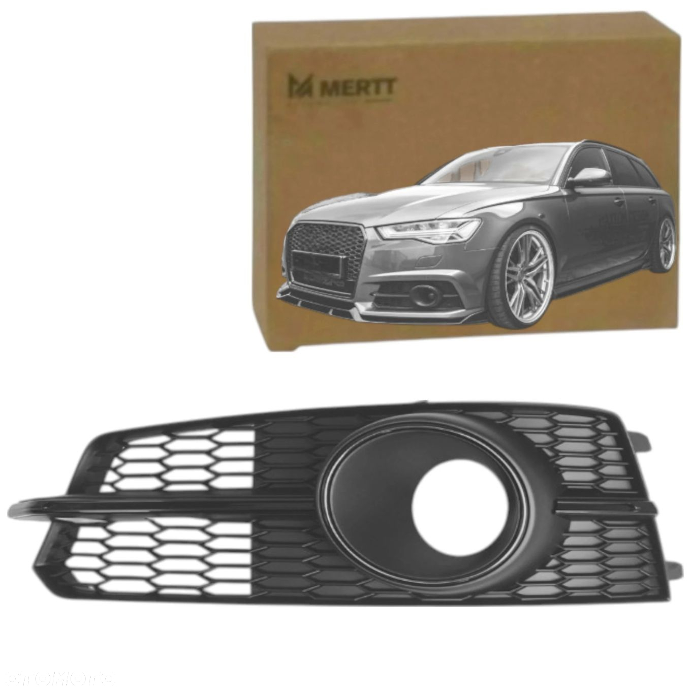 AUDI A6 C7 S-LINE 2014-2018 ATRAPY KRATKI ZAŚLEPKI ZDERZAK PRZÓD ZESTAW - 2