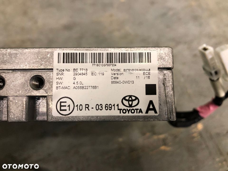 TOYOTA PRIUS IV 2015-> MODUŁ STEROWNIK GPS 6434C-BE2808 - 3