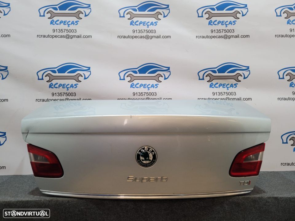 PORTA TAMPA MALA SKODA SUPERB II 2 MK2 SEDAN CARRO FECHO PUXADOR - 1