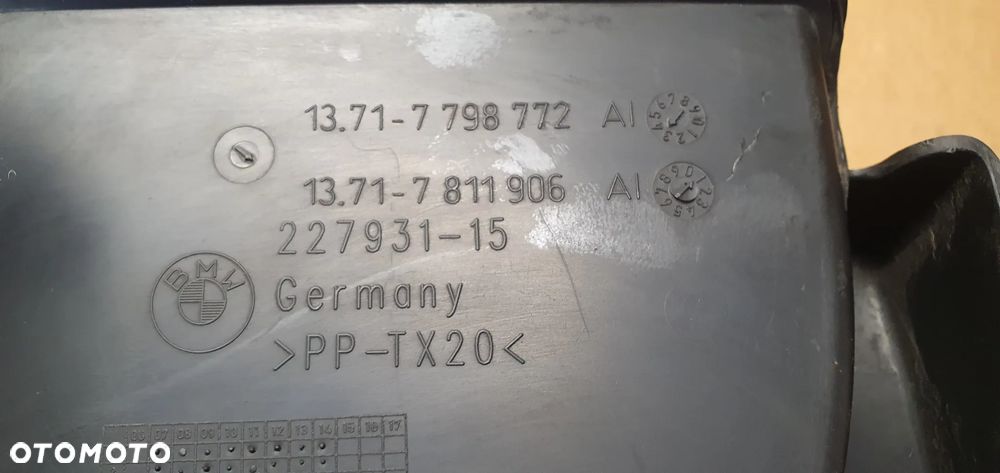 Rura dolot wlot powietrza BMW X1 E84 Lift 2.0D 7798772 7811906 - 7