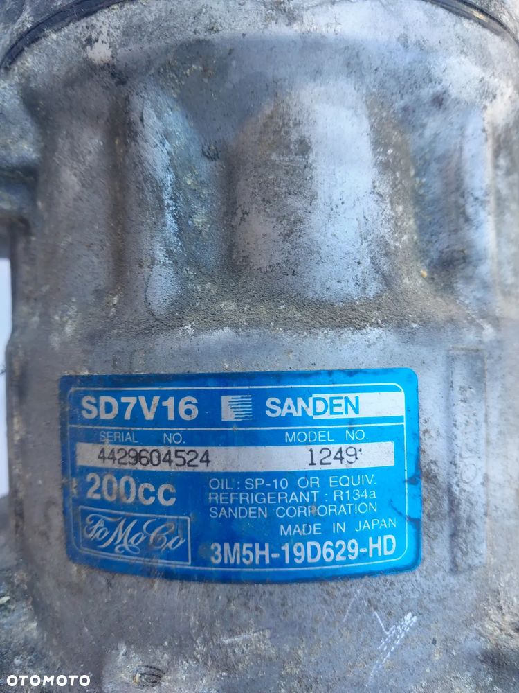 Kompresor pompa sprężarka klimatyzacji Volvo Ford Citroen 1.6 1.8 2.0 HDI TDCI 3M5H-19D629-HD   SD7V16 - 2