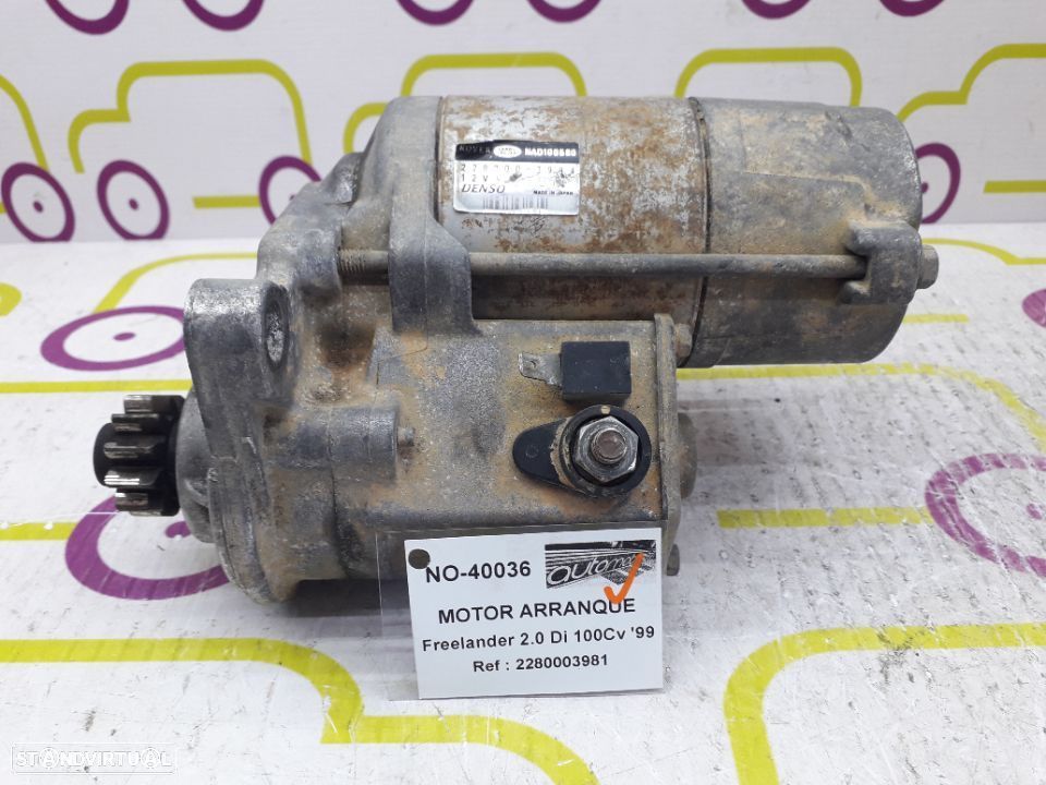 Motor Arranque Land Rover Freelander 2.0 Di 100Cv de 1999 - Ref: 2280003981 - NO40036 - 1