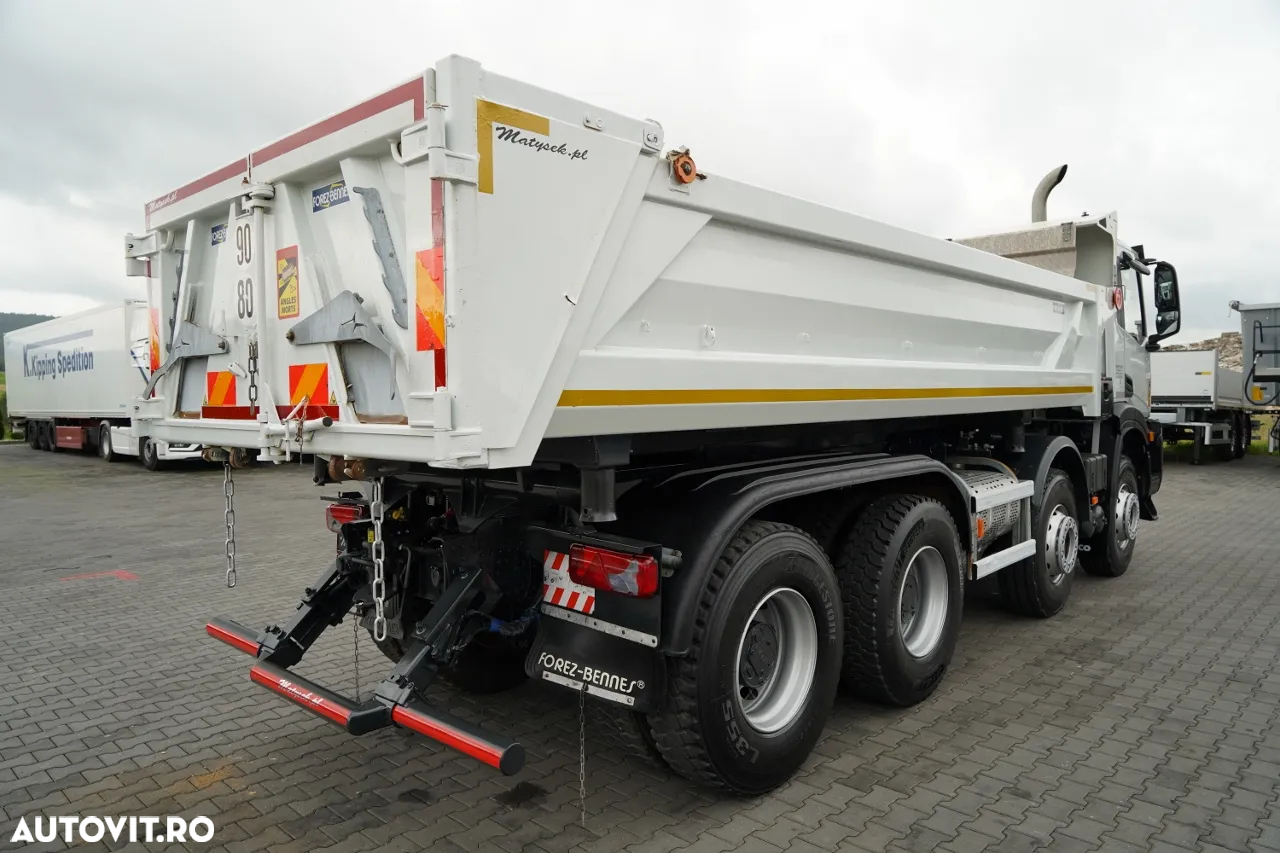 Iveco X-WAY 480 / 8X4 / BASCULATOR DUBLU / HIDRAULIC LATERAL / CLAPETĂ HIDRAULICĂ / AUTOMAT / IMPORTAT - 14