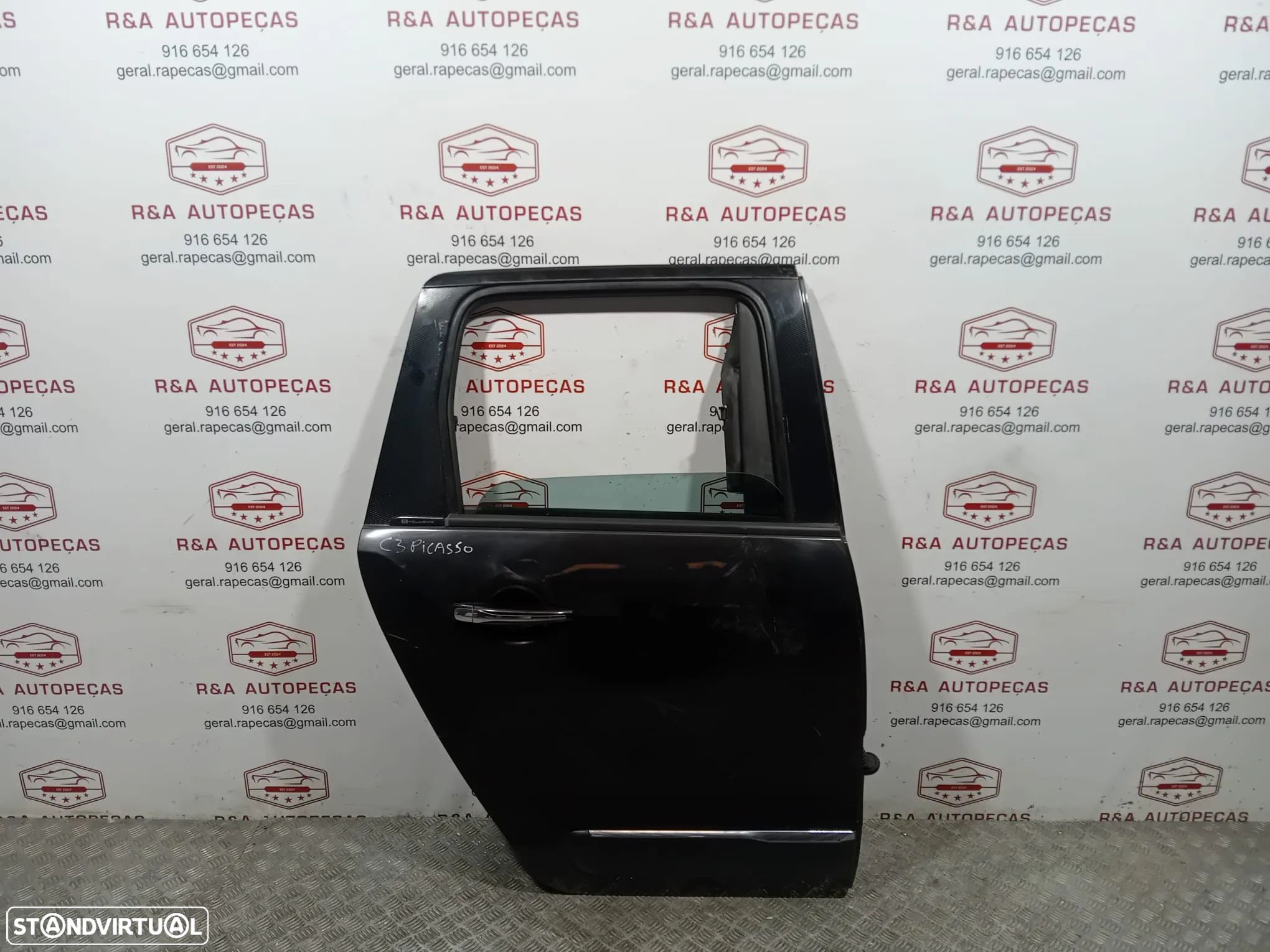 Porta Trás Direita Citroen C3 Picasso Original - 1