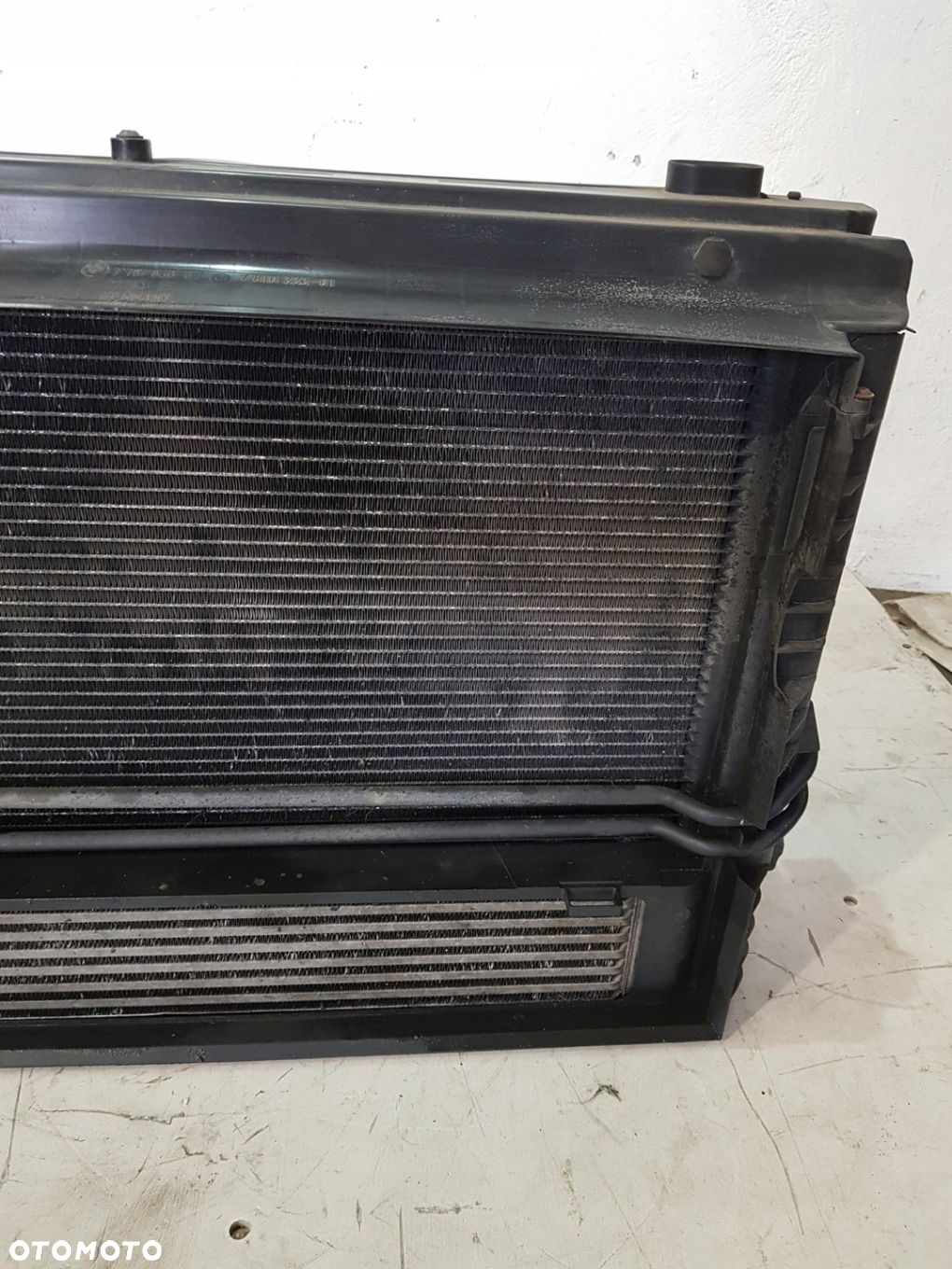 KOMPLET CHŁODNIC WENTYLATOR 7801657 BMW E60 E61 LIFT 3.0D EUR M57 - 4