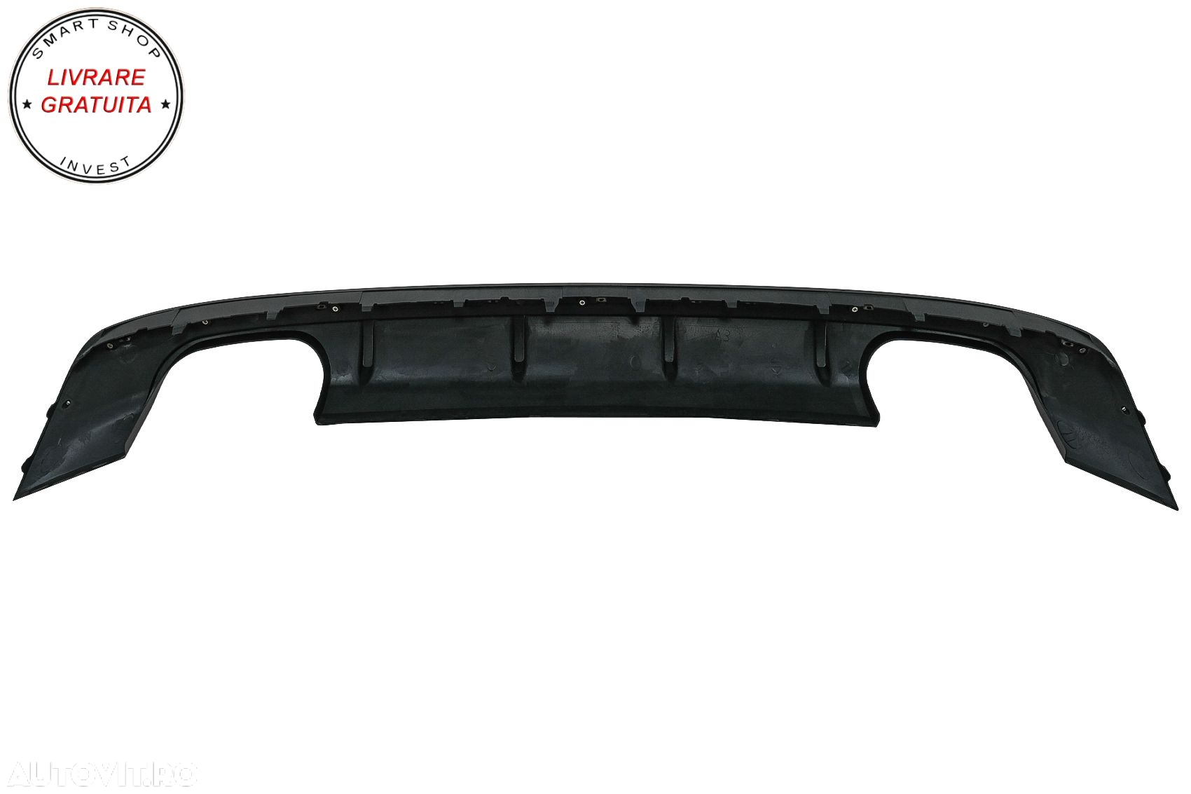 Difuzor Bara Spate Audi A3 8V Hatchback Sportback (2012-2015) S3 Design cu Ornamen- livrare gratuita - 9