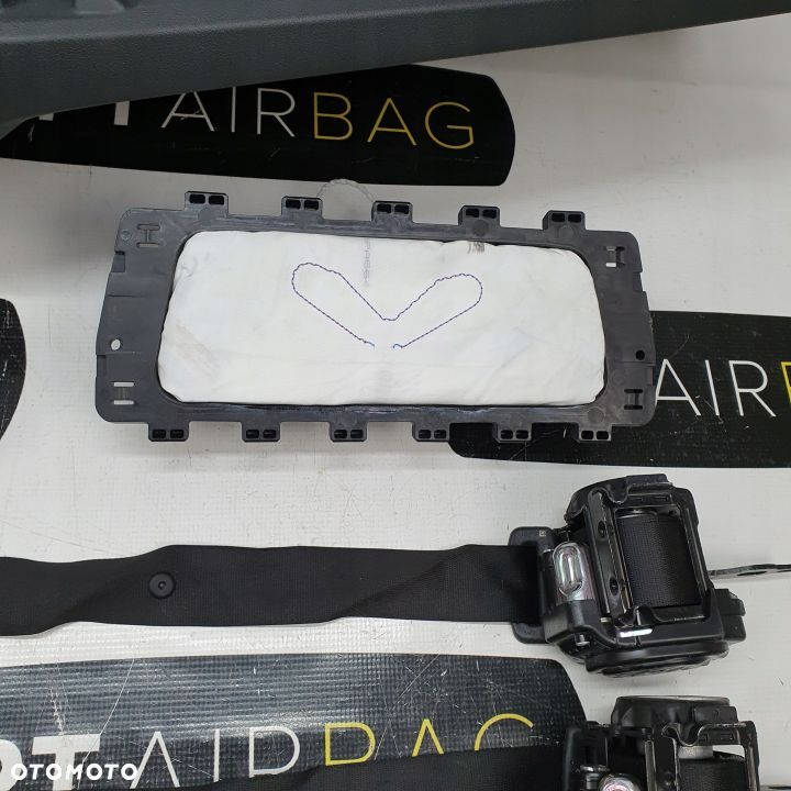 BMW G30 G31 DESKA ROZDZIELCZA SKÓRZANA NITKA KONSOLA KOKPIT PULPIT PODUSZKI AIRBAG AIR BAG PASY KIT SET - 12
