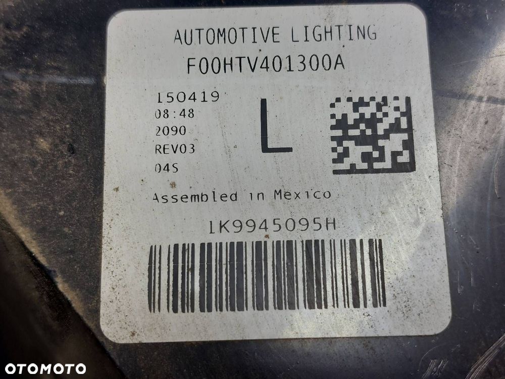 LAMPA LEWY TYŁ VOLKSWAGEN GOLF VI KOMBI 1K9945095H ID: 236308 - 3