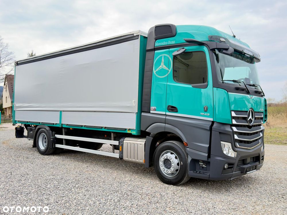 Mercedes-Benz ACTROS 1843 / BURTO-FIRANKA/ KABINA TYPU SALONKA / WINDA  / WIRTUALNY KOKPIT / KAMERY / NOWE OPONY / 18PALET / 8TON ŁADOWNOŚCI / AUTOMAT / DUŻY SILNIK  / SYPIALKA / SERWISOWANY / 2021 / JAK NOWY  / E6 - 2