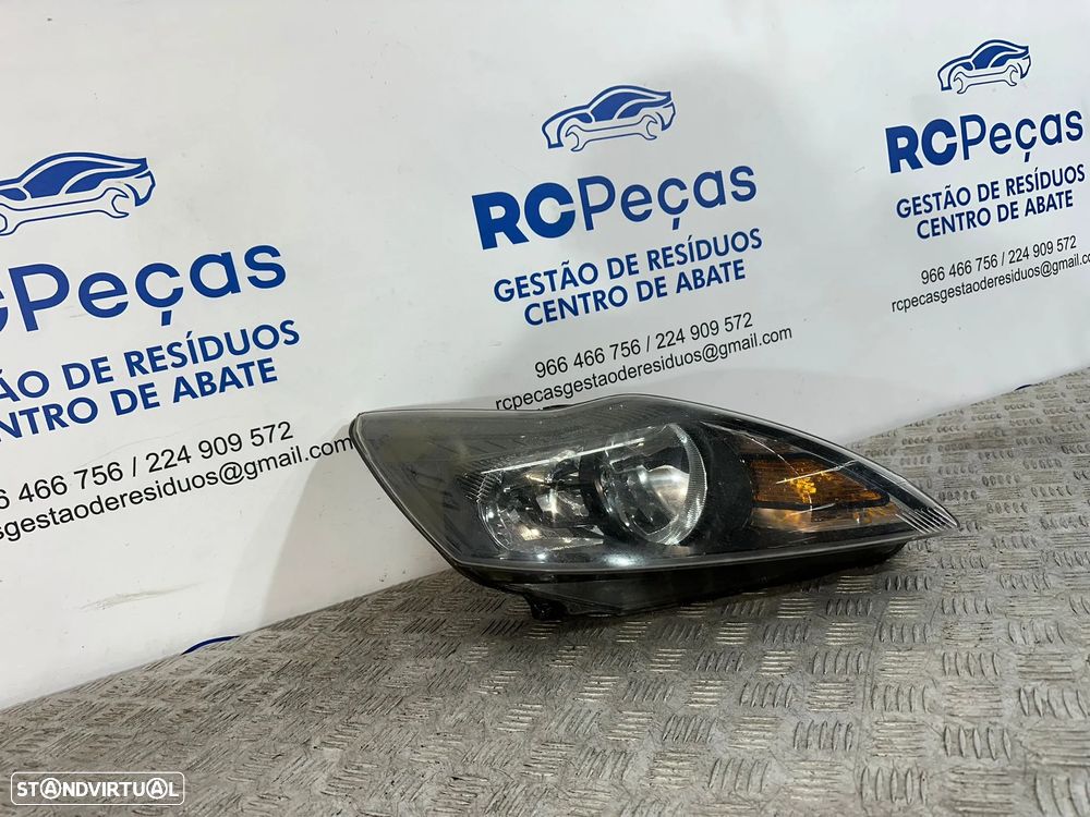 .Conjunto Farois Oticas Frente Frontais Original Ford Focus 2 MK2 Fase 2 8M51-13W030-DE 8M51-13W029-DF 2007 - 2010 - 10
