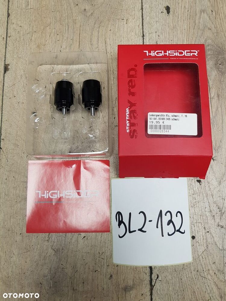 Ciężarki kierownicy Highsider 161-047 Yamaha FJR 1300A FZ1 FZ8 YZF-R125 YZF R6 YZF R1 XJ600 - 1